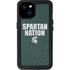 Michigan State University Spartans Nation iPhone 15 Plus Waterproof Case